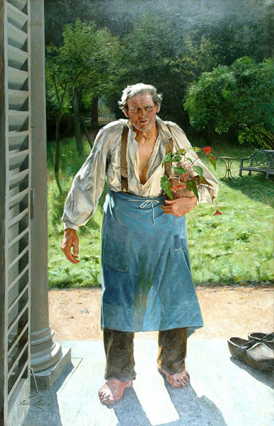 Émile Claus, Le Vieux Jardinier, 1885,
Huile sur toile
©Liège, Musée des Beaux-Arts / La Boverie
